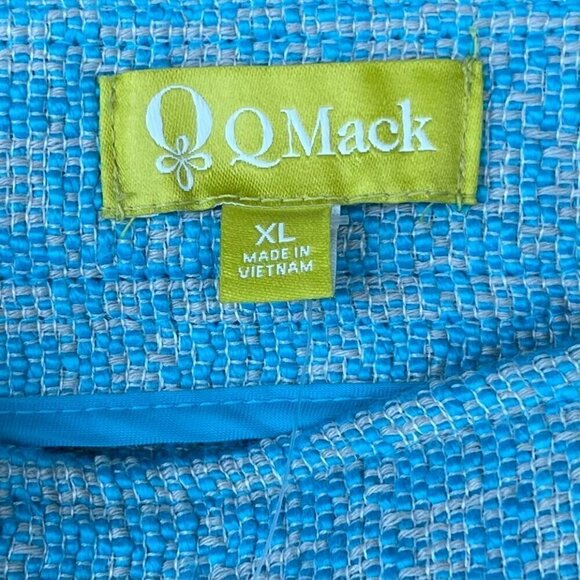 QMack Womens Mini Skirt Size XL Blue Western Preppy Academia Bold Y2K - Picture 7 of 7